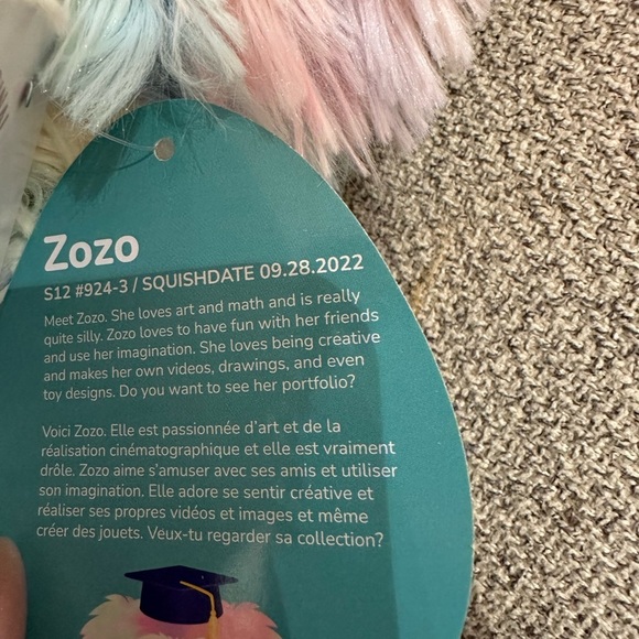 🇺🇸 Nwt Zozo the Bigfoot 12" Squishmallows - Picture 4 of 6